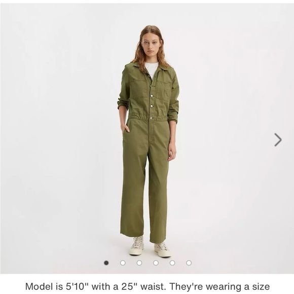 Levi’s Iconic Jumpsuit olive green sz XL NWT - Picture 2 of 11
